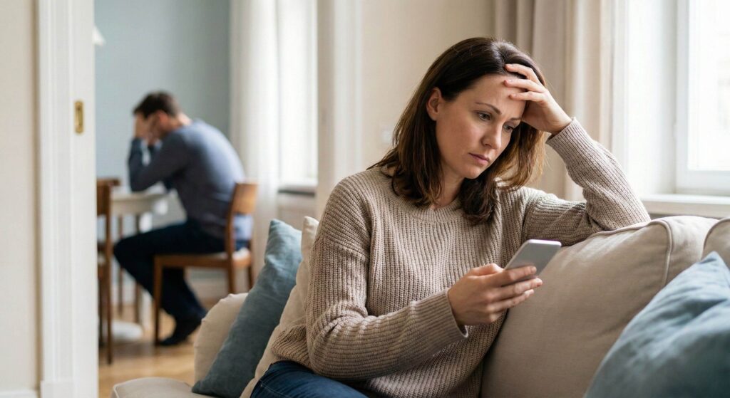 Mulher desabafa com família após brigar com o marido