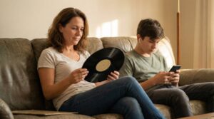 Nostalgia entre mãe e filho